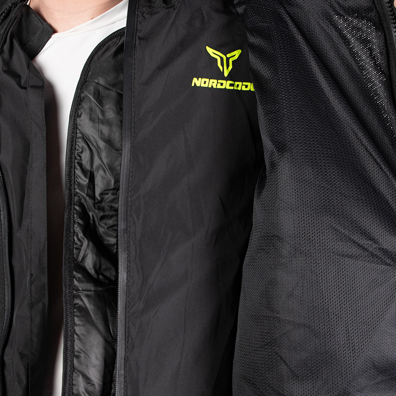 Nordcode Μπουφάν Μηχανής Safari CE EN1621-1, Level 2, Sand-Black-Khaki Ανδρικό 4 εποχών